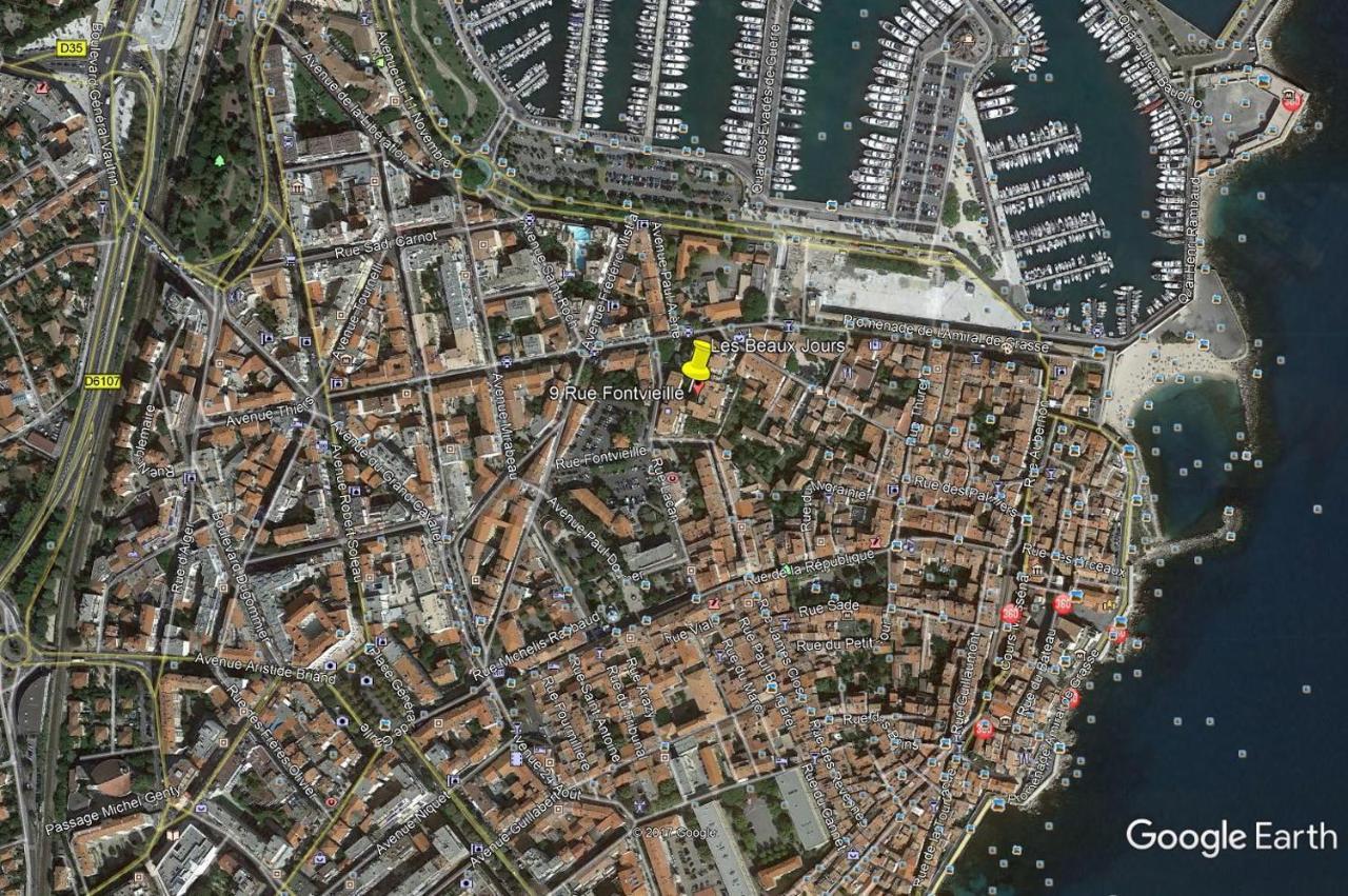 2 Pieces Climatise Avec Balcon Dans Le Vieil Antibes, Residence Avec Ascenseur Εξωτερικό φωτογραφία